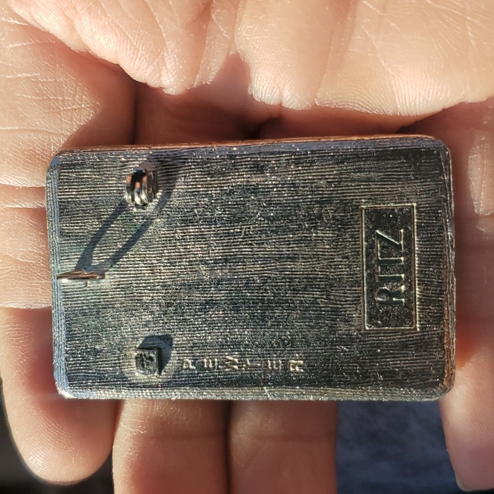 Pewter Ritz Brooch/Pendant - Picture 4 of 5